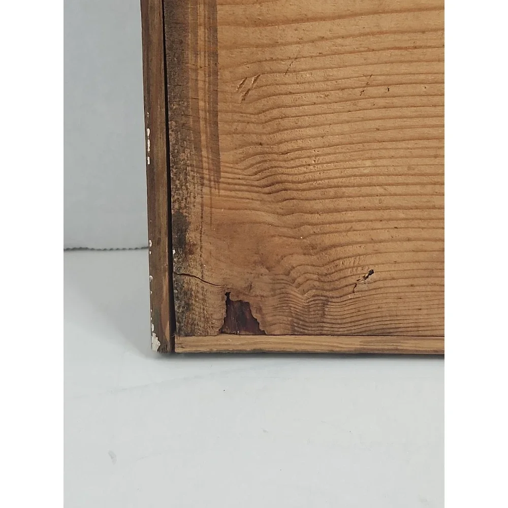 Signed Shane Davenport Bobcat Pyrography Wood Plaque Tabletop Cabin Decor
